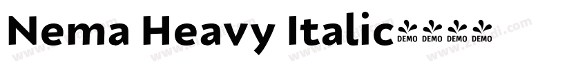 Nema Heavy Italic字体转换
